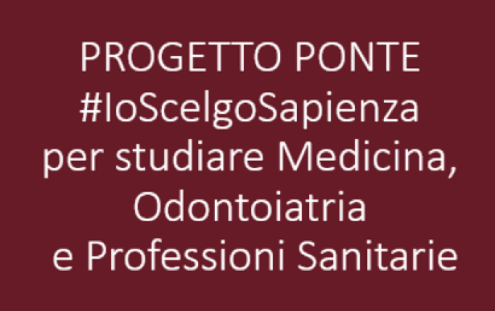 PROGETTO PONTE - Facoltà di Medicina e Odontoiatria - 3 giugno 2024 ore 11:00